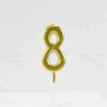 number 8 birthday candle