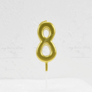 number 8 birthday candle