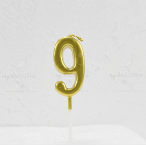 number 9 birthday candle