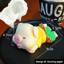 snoring piglet silicone mousse mold