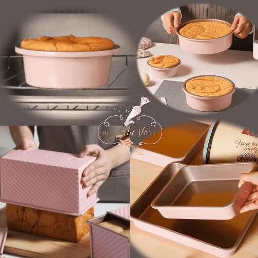 Lucario Non-Stick Cake Tins Set,3 Pcs Spring Form Leakproof Bake Tray,Round  Baking Cake