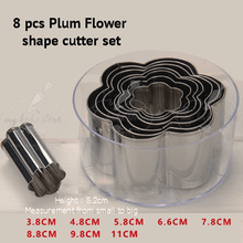 8pcs plum flower shape cutter