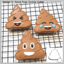 emoji poop face cookie cutter