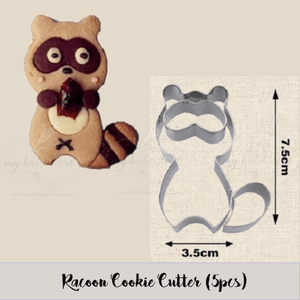 racoon stainless steel cookie cutter 5cps-size