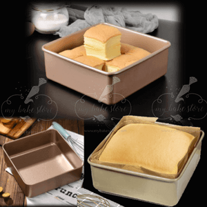 castella cake pan-gold