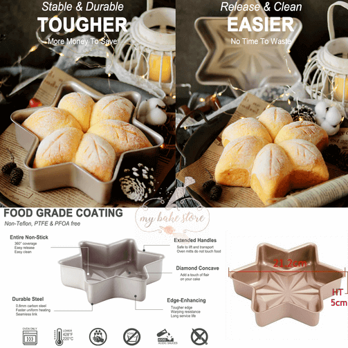 Star top cake pans
