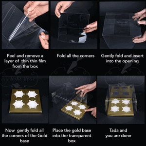 cupcake box guides to fold