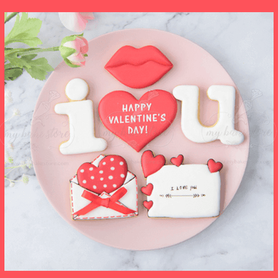 6 Valentines day cookie cutters